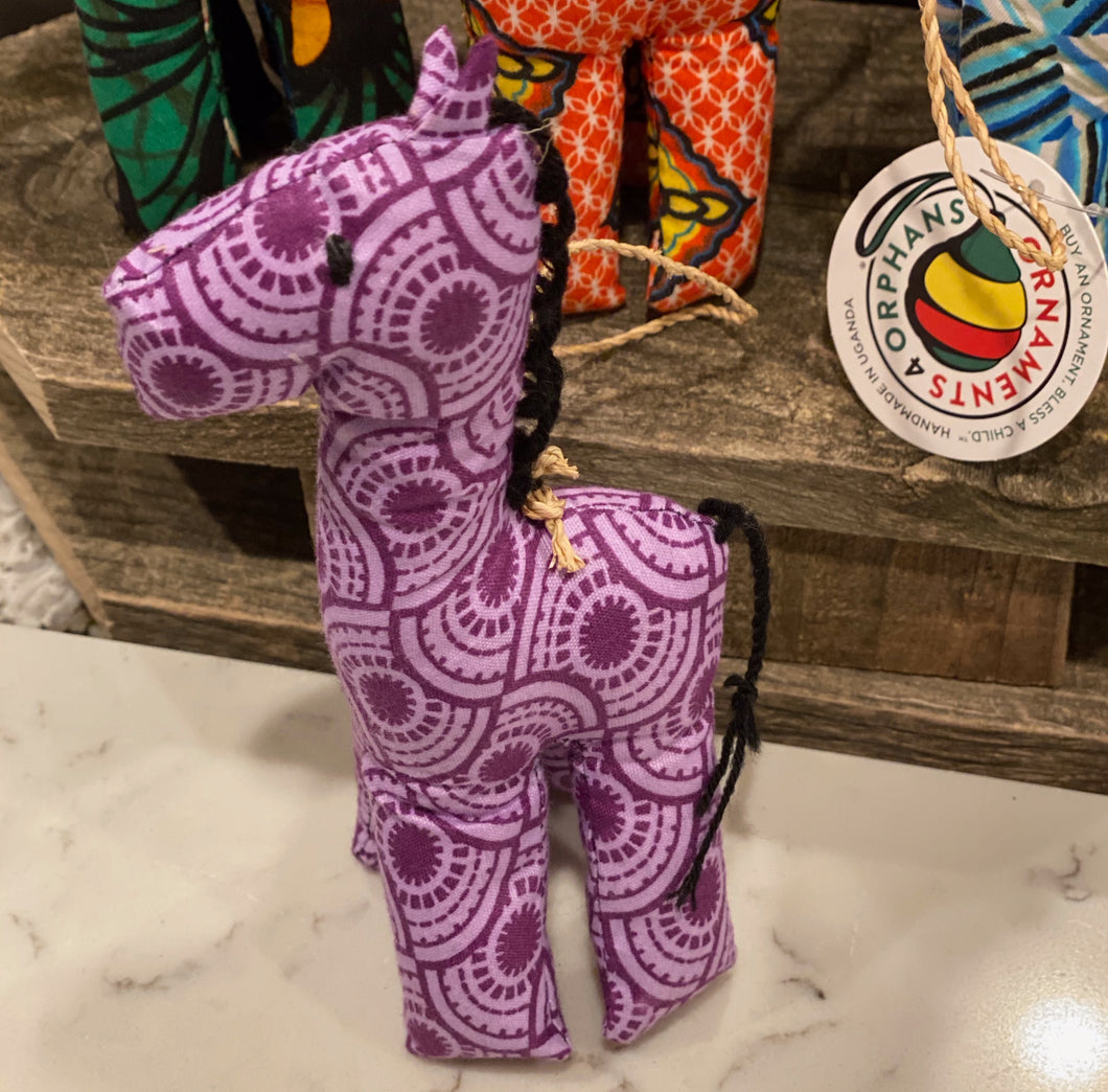 Giraffe Ornaments Hand Stitched