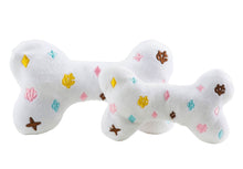 Load image into Gallery viewer, Chewy Vuiton Bone Chew Toy -in White
