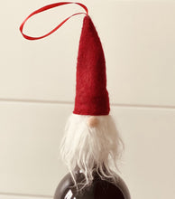 Load image into Gallery viewer, Gnome Bottle Topper &amp; Ornament - Cozy Red
