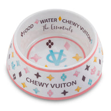 Load image into Gallery viewer, Chewy Vuiton Pet Bowl - White
